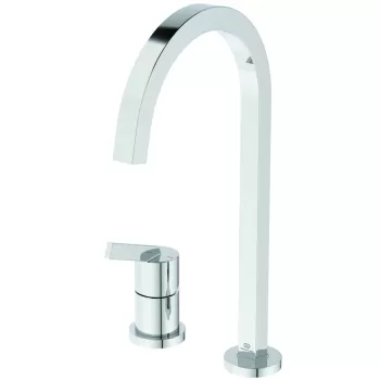 Baterie bucatarie Ideal Standard Gusto Square din 2 elemente 217mm pipa R rotativa crom imagine