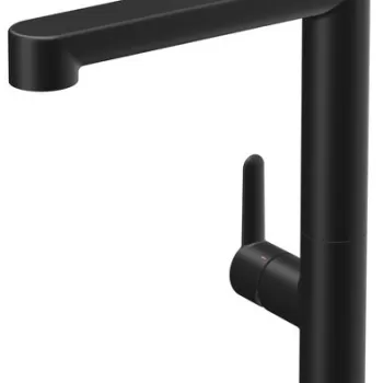 Baterie bucatarie Ravak Puri Black PU 016.20 261mm pipa rotativa negru mat imagine