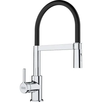 Baterie bucatarie semi-profesionala Franke Lina dus cu jet dublu crom-negru imagine