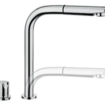 Baterie bucatarie Teka AUK 983 cu pipa extractibila pentru montare sub fereastra EXPUS imagine