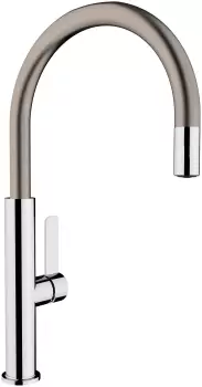 Baterie bucatarie Teka FOT 995 cu teava inalta rotativa Titanium imagine