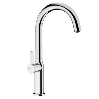 Baterie bucatarie Teka Oval 915  pipa inalta rotativa  crom imagine