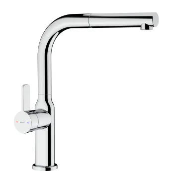 Baterie bucatarie Teka Oval 938  dus extractibil  crom imagine