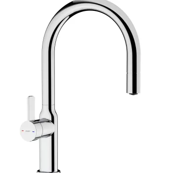 Baterie bucatarie Teka Oval 9381 dus extractibil crom imagine