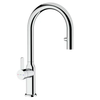 Baterie bucatarie Teka Oval 9382  dus extractibil  crom imagine