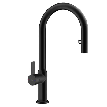 Baterie bucatarie Teka Oval 9382 dus extractibil negru imagine