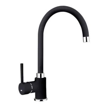 Baterie bucatarie Teka SP 995 Schwarzmetallic pipa rotativa inalta finisaj granit imagine