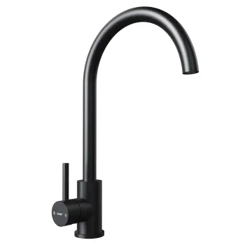 Baterie bucatarie Teka UNI 9310  pipa inalta rotativa  Cold Start  negru imagine