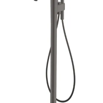 Baterie cada cu montaj pe pardoseala Axor Citterio C  necesita corp ingropat  crom negru periat imagine