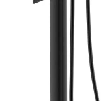 Baterie cada cu montaj pe pardoseala Duravit Tulum by Starck negru mat imagine