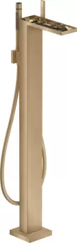 Baterie cada cu montaj pe pardoseala Hansgrohe Axor MyEdition fara placa superioara necesita corp ingropat bronz periat imagine
