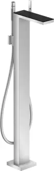 Baterie cada cu montaj pe pardoseala Hansgrohe Axor MyEdition necesita corp ingropat crom/sticla neagra imagine
