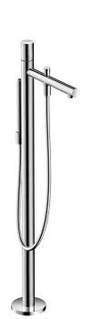 Baterie cada cu montaj pe pardoseala Hansgrohe Axor Uno levier scurt necesita corp ingropat imagine