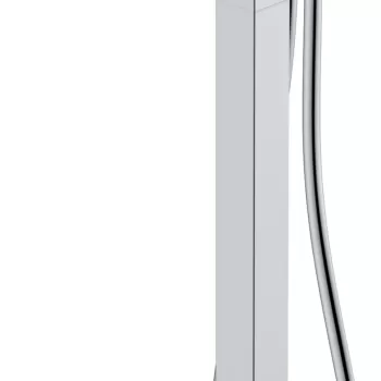 Baterie cada cu montaj pe pardoseala Hansgrohe Tecturis E necesita corp ingropat crom imagine