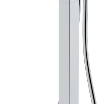 Baterie cada cu montaj pe pardoseala Hansgrohe Tecturis E necesita corp ingropat crom imagine