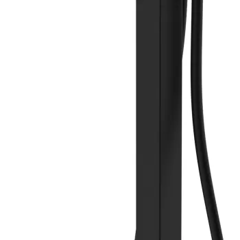 Baterie cada cu montaj pe pardoseala Hansgrohe Tecturis E necesita corp ingropat negru mat imagine