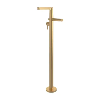 Baterie cada cu montaj pe pardoseala Villeroy & Boch Conum  necesita corp ingropat  Brushed Gold imagine