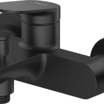 Baterie cada Duravit Wave negru mat imagine