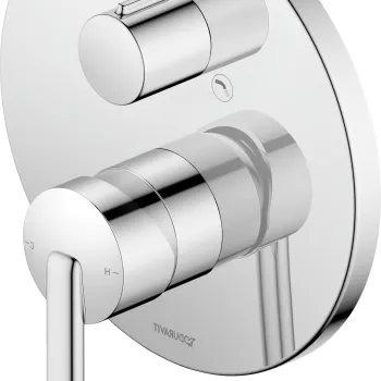 Baterie cada - dus Duravit Balcoon cu montaj incastrat  necesita corp ingropat  crom imagine