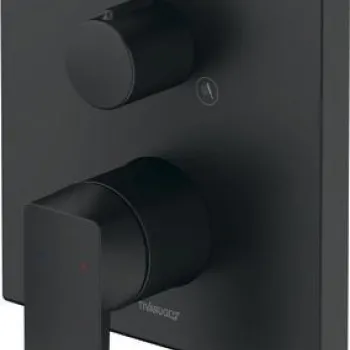 Baterie cada - dus Duravit Manhattan montaj incastrat necesita corp ingropat negru mat imagine