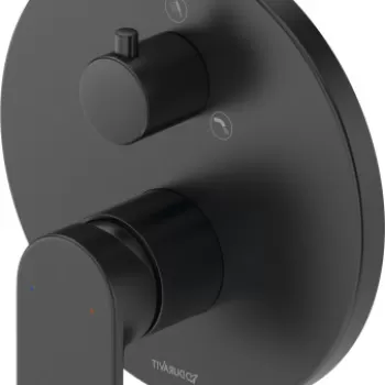 Baterie cada - dus Duravit Tulum by Starck cu montaj incastrat necesita corp ingropat negru mat imagine