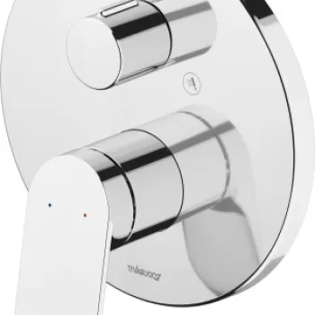 Baterie cada - dus Duravit Wave cu montaj incastrat necesita corp ingropat crom imagine