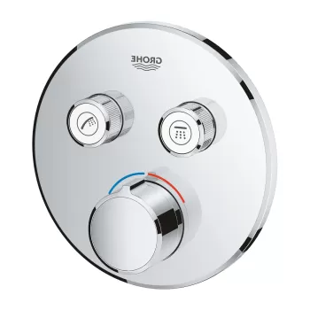 Baterie cada - dus Grohe SmartControl Round cu montaj incastrat necesita corp ingropat crom imagine