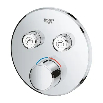 Baterie cada - dus Grohe SmartControl Round cu montaj incastrat  necesita corp ingropat  crom imagine