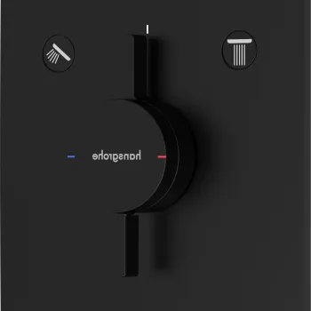 Baterie cada - dus Hansgrohe DuoTurn E cu doua functii montaj incastrat necesita corp ingropat negru mat imagine