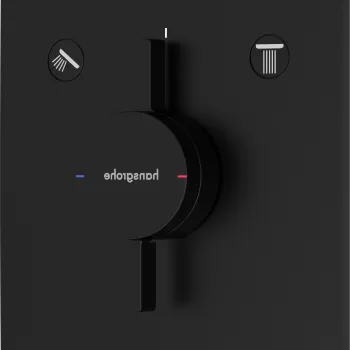 Baterie cada - dus Hansgrohe DuoTurn E cu doua functii montaj incastrat necesita corp ingropat negru mat imagine