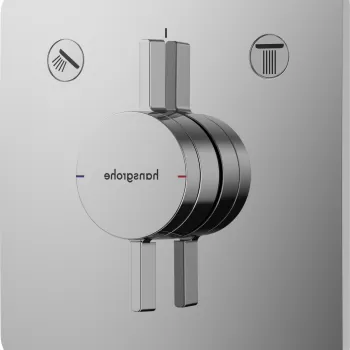 Baterie cada - dus Hansgrohe DuoTurn Q cu doua functii montaj incastrat necesita corp ingropat crom imagine