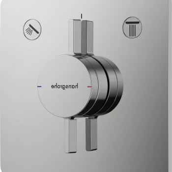 Baterie cada - dus Hansgrohe DuoTurn Q cu doua functii montaj incastrat necesita corp ingropat crom imagine