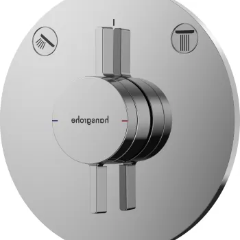 Baterie cada - dus Hansgrohe DuoTurn S cu doua functii montaj incastrat necesita corp ingropat crom imagine
