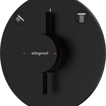 Baterie cada - dus Hansgrohe DuoTurn S cu doua functii montaj incastrat necesita corp ingropat negru mat imagine