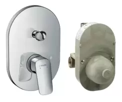 Baterie cada - dus Hansgrohe Logis cu montaj incastrat corp ingropat inclus imagine
