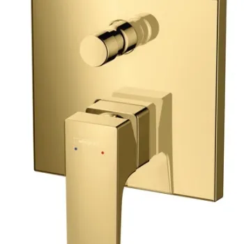 Baterie cada - dus Hansgrohe Metropol montaj incastrat necesita corp ingropat gold optic lustruit imagine