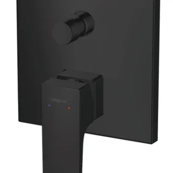 Baterie cada - dus Hansgrohe Metropol montaj incastrat necesita corp ingropat negru mat imagine