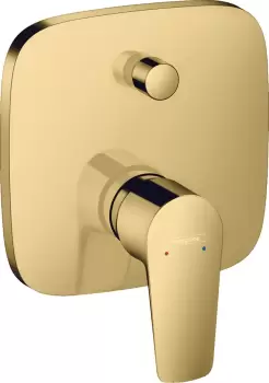 Baterie cada - dus Hansgrohe Talis E cu montaj incastrat necesita corp ingropat gold optic lustruit imagine