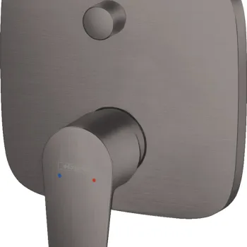 Baterie cada - dus Hansgrohe Talis E cu montaj incastrat necesita corp ingropat negru periat imagine