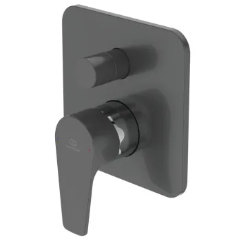 Baterie cada - dus Ideal Standard Cerafine D cu montaj incastrat corp ingropat inclus gri perlat imagine