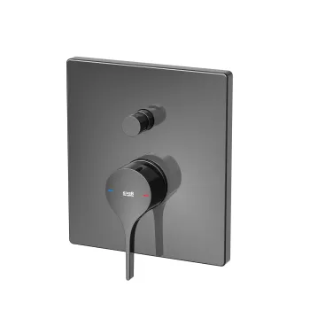 Baterie cada - dus Roca Insignia cu montaj incastrat necesita corp ingropat titanium black imagine