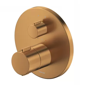 Baterie cada - dus termostatata Duravit Thermo montaj incastrat necesita corp ingropat bronz periat imagine