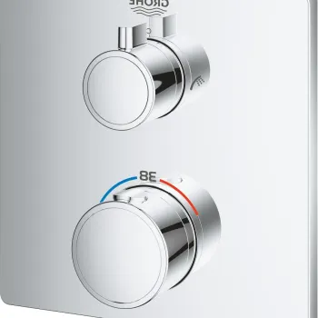 Baterie cada - dus termostatata Grohe Grohtherm cu montaj incastrat  necesita corp ingropat  crom imagine