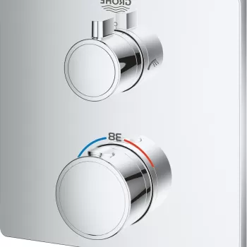 Baterie cada - dus termostatata Grohe Grohtherm cu montaj incastrat necesita corp ingropat crom imagine