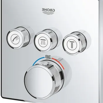 Baterie cada - dus termostatata Grohe Grohtherm SmartControl cu montaj incastrat  necesita corp ingropat  crom imagine
