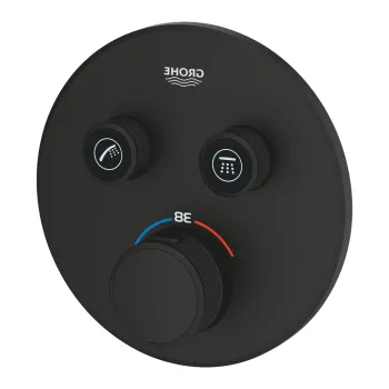 Baterie cada - dus termostatata Grohe Grohtherm SmartControl  montaj incastrat  necesita corp ingropat  phantom black imagine