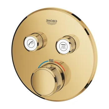 Baterie cada - dus termostatata Grohe Grohtherm SmartControl Round  montaj incastrat  necesita corp ingropat  cool sunrise imagine