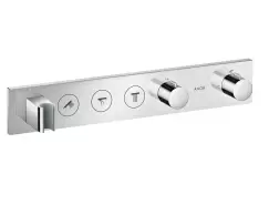 Baterie cada - dus termostatata Hansgrohe Axor Select 530x90 cu 3 functii si FixFit cu agatatoare de dus montaj incastrat necesita corp ingropat imagine
