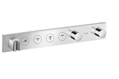 Baterie cada - dus termostatata Hansgrohe Axor Select 600x90 cu 4 functii si FixFit cu agatatoare de dus montaj incastrat necesita corp ingropat imagine