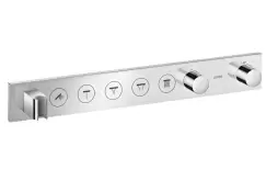 Baterie cada - dus termostatata Hansgrohe Axor Select 670x90 cu 5 functii si FixFit cu agatatoare de dus montaj incastrat necesita corp ingropat imagine